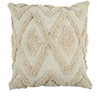 HOME DECO FACTORY CMPPA The Kissen, Ethno-Design, Rauten, Relief, 40 x 40 cm