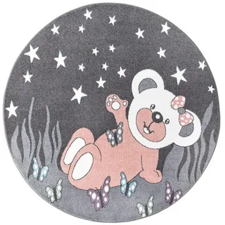 Carpet City Kinderteppich "ANIME916", rund 11 mm Höhe Kinderzimmer Teppich Modern mit lustigen Cartoon-Figuren, Multi,