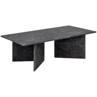 Livetastic Couchtisch , Schwarz , Stein , rechteckig , 70x42x140 cm , Wohnzimmer, Wohnzimmertische, Couchtische, Couchtische Keramik