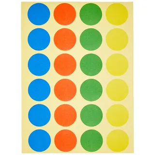 Maul Klebepunkte, 19 mm, farbig sortiert, 480 Stück