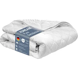 4 Jahreszeiten Bettdecke | 220 x 240 cm | XDREAM Pure | 2 zusammengeknöpfte Steppdecken - Weiß