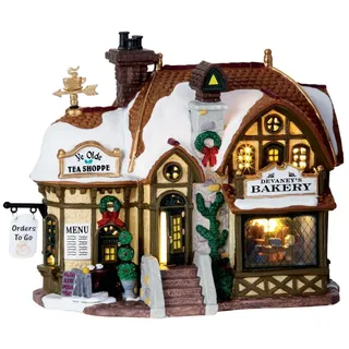 Lemax Devaney's Bäckerei 18,9 cm x 14,3 cm x 10,7 cm Beleuchtete Bäckerei LED Porzellan