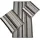 Multicolor Handtuch 50 x 100 cm grau