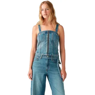 Levi's TOP Sculpted Bustier MED. ® Blau - ́s (US)