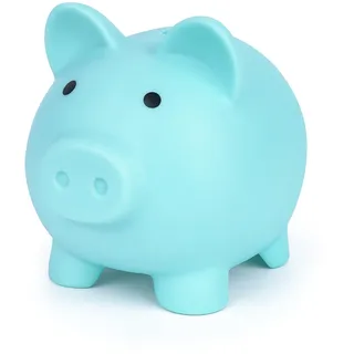 Sparschwein, Spardose Kinder Jungen und Mädchen, Große Sparbüchse mit Aufkleber, Robustes Material