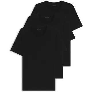 Boss Herren T-Shirt RN 3P Classic schwarz L