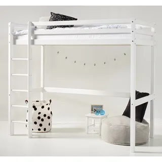Hoppekids Hochbett ECO Dream 90 x 200 cm Kiefer massiv weiß