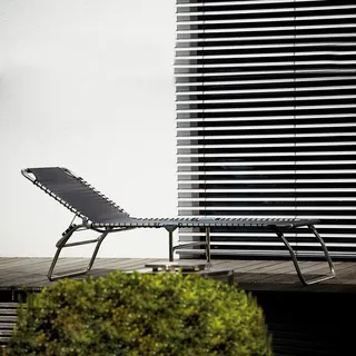 Aluminiumliege Amigo XXL Fiam schwarz, 40x75x0 cm