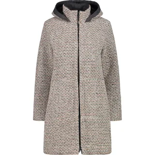 CMP Woman Coat FIX Hood Off White 40