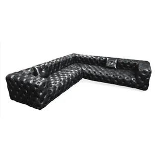 aea Ecksofa Sofa Couch Wohnlandschaft Eckgarnitur Sofas Couchen Chesterfield Möbel - Braun