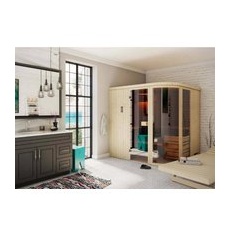 Finntherm Sauna Verve Natur 244 cm x 194 cm Wandstärke 40 mm