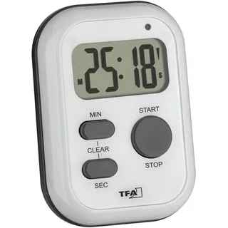 TFA Digitaler Timer Kurzzeitmesser weiß
