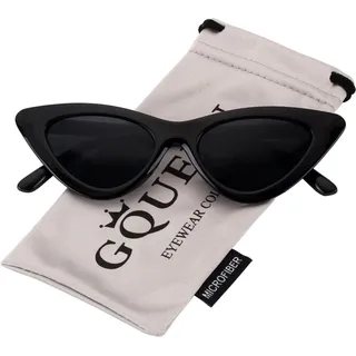 GQUEEN Katzenauge Sonnenbrille Damen Retro Cateye UV400 90er