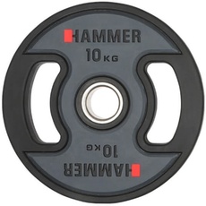 HAMMER Hanteln und Gewichte Hantelscheibe 50 mm 10 kg, PU