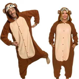 Funziez! Adult Onesie Halloween Costume - Animal and Sea Creature - Plush One Piece Cosplay Suit for Adults, Men and Women