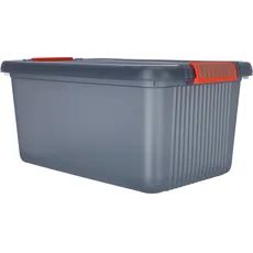 Bild von K Latch Box L Aufbewahrungsbox Rechteckig Kunststoff Grau, Orange