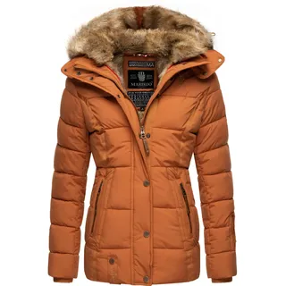 Winterjacke MARIKOO "Winterjacke Nekoo", Damen, Gr. M, braun (rusty cinnamon), Obermaterial: 100% Polyester PES.  Obermaterial: Futter: 100% Polyester PES. 100% Polyester PES., Jacken Winterjacke