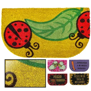 LUCA HOME - Kokosmatte, 40 x 70 cm, rutschfest, Fußmatte, für den Eingang des Hauses, Fußmatte für den Eingangsbereich oder den Außenbereich