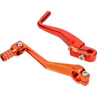 Schalthebel Kickstarter Set 101_Octane klappbar Aluminium orange für Simson S50, S51, S53, S70, S83