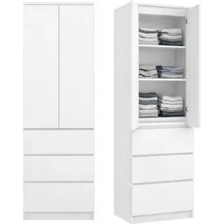 home collective Mehrzweckschrank 50 x 180,5 x 40 cm Weiß