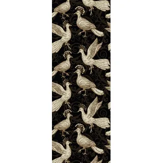 queence Vinyltapete »Elise« Fellimitat   Motiv   Reptilienprägung   animal print   bedruckt   tropisch glatt 90x250cm, selbstklebend, kinderleichte Anbringung,, Sticker, schwarz