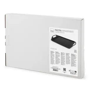 H&H Antihaft-Beschichtete Gussplatte Glatte Pfanne 47x29 Cm