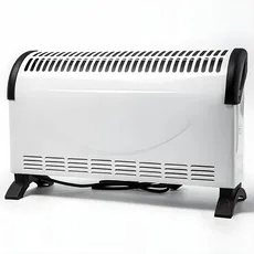 SXCDD verwarming-2 Abnehmbare tragbare Heißluft-Elektroheizung, energiesparender Ventilator, große Fläche bis zu 35 m2, Weiß, Silber, 1800 Watt, 52 cm x 16 cm x 33 cm