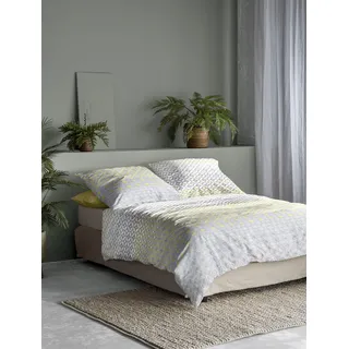 IRISETTE Bettwäsche EASY Seersucker ( 155x220cm, 1 Kissen 80x80) - 135x200cm, 1 Kissen 80x80