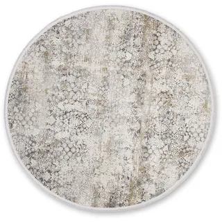 Astra Teppich »Gravina 231« rund 8 mm Höhe seidiger Schimmer durch Viskose, Hoch Tief Struktur, Wohnzimmer ASTRA B : 160 cm Ø 160 cm
