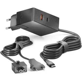 Vuelogic USB-C Netzteil 100W, GaN Technologie, Schnellladegerät PD, Multiport Adapter, Ladegerät für Laptop und Mobile Geräte, Schwarz
