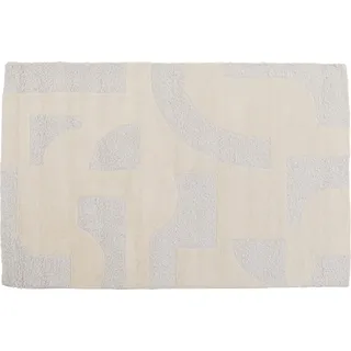 Kare Design Teppich Flow, Beige, 240x170cm, Läufer, Vorleger, Rechteckig, Wolle, Einfarbig, Wohnzimmer
