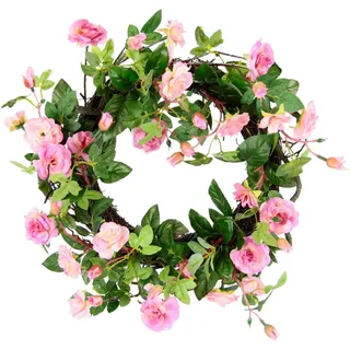I.GE.A. Kunstkranz »Wildrosen« Rosenkranz, Türkranz, Rosenblüten, rosa