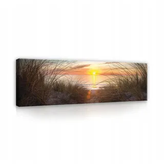 Wallarena Bilder Strand Meer Modern Wohnzimmer Schlafzimmer 145x45 , Multicolor , Holzwerkstoff , Recyclingholz , Abstrakt , Rechteckig , 145x45 cm , FSC 100% , 3D-Effekt , Bilder & Rahmen, Bilder, Leinwandbilder
