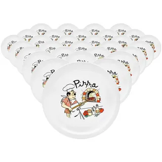 VAN WELL Pizzateller Küchenchef 30,5 cm 30er Set bunt