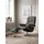 Relaxsessel Mayfair Leder 83 x 102 x 74 cm Grau mit Hocker