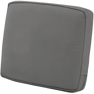 CLASSIC ACCESSORIES Montlake FadeSafe Rückenkissen, wasserabweisend, 63,5 x 45,7 x 10,2 cm, für Terrasse, Lounge, Hellanthrazit, Outdoor-Liebesitzkissen