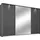 Schwebetürenschrank TOMA 323 x 214 x 64 cm Grau