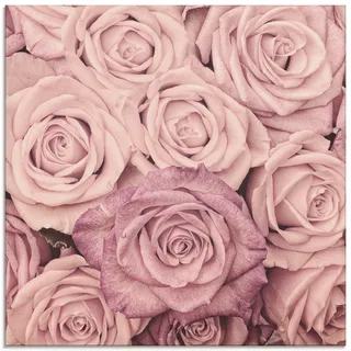 Artland Glasbild »Rosen« Blumen 1 Stk. tlg. in verschiedenen Größen, pink