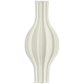 Bryn Vasen Deko, Blumenvase Modern aus PLA, 3D-Drucktechnologie Vase Weiß für Pampa, Blumen, Trockenblumen, Dekoration Wohnzimmer, Schlafzimmer, Hochzeit, Esstisch, Büro (Stil 2)