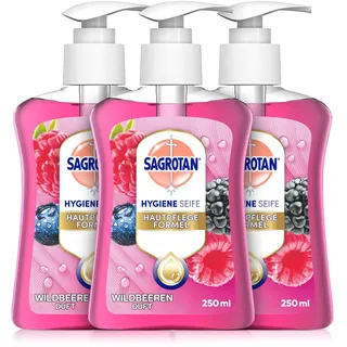 Sagrotan Handseife Brombeere und Waldfrüchte 3 x 250 ml