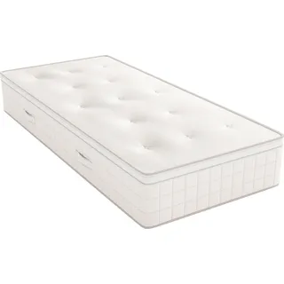 Schlaraffia Boxspringmatratze »Matratze Air Boxspring mit Topper, in 90x200 cm und weiteren Größen«, 33 cm hoch, Raumgewicht: 43 kg/m3, 882 Federn, (1 St.), mit abnehmbaren Topper, weiß