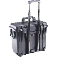 PELI 1440 Schützender Koffer mit Top Loader Design, Trolley Koffer, Reisekoffer, IP67 Wasser- und Staubdicht, 34L Volumen, Mit Schaumstoffeinlage (Anpassbar), Farbe: Schwarz