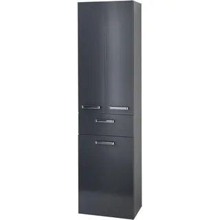 Pelipal GmbH Hochschrank, Holzwerkstoff, Anthrazit Glanz/Anthrazit Dekor, H 185,5 x B 50 x T 33 cm