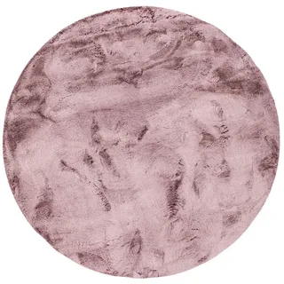 Pergamon Luxus Super Soft Fellteppich Plush Rund Beere 120x120cm
