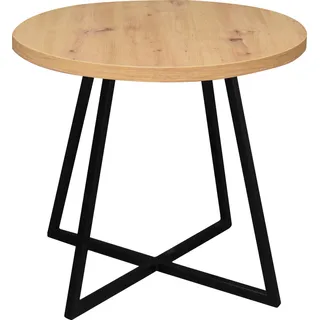 Mäusbacher Couchtisch rund braun Wildeiche 50,5 x 60 cm