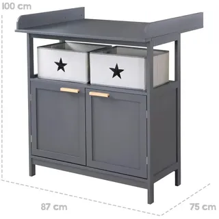 roba Wickelkommode Hamburg ¦ grau ¦ Maße (cm): B: 87 H: 100