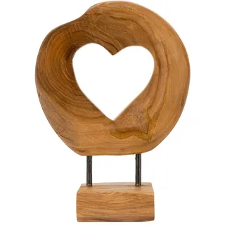 Skulptur , Braun , Holz , Teakholz , 20x28x10 cm , Dekoration, Dekofiguren & Skulpturen, Skulpturen