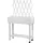 Rollbares Hochbeet mit Rankhilfe 130 x 79 x 28,5 cm Weiß