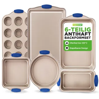NutriChef Backformen-Set 6-teilig