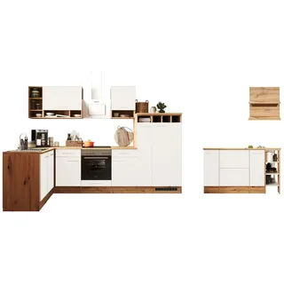 Respekta Winkelküche L-Form 310 cm Weiß